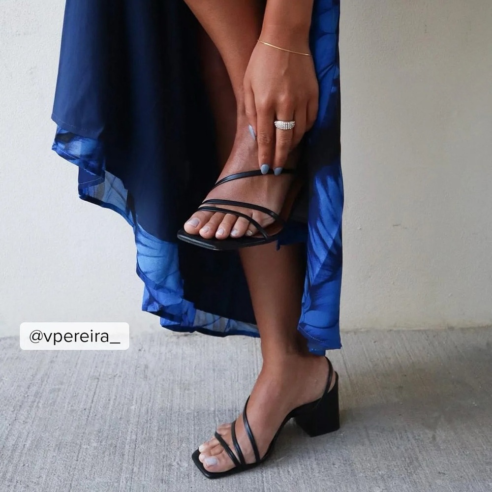 NAKD Basic Strappy Block Heels ***NWT***